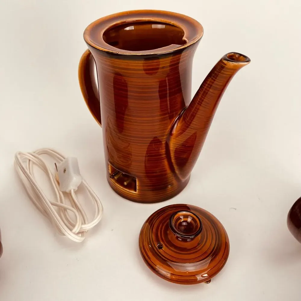 Vintage Brittany Nasco Electric Tea & Coffee Pot Set - Rare Find